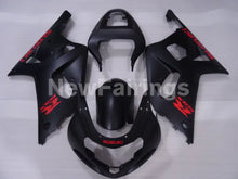 Cargar imagen en el visor de la galería, Matte Black with Red Decals Factory Style - GSX-R600 01-03