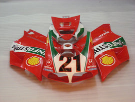 Number 21 Red and White Shell - Ducati 748/916/996/998