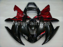 Cargar imagen en el visor de la galería, Red and Black Flame - YZF-R1 02-03 Fairing Kit - Vehicles &amp;