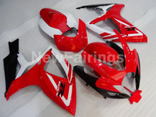 Cargar imagen en el visor de la galería, Red and White Black Factory Style - GSX-R750 06-07 Fairing
