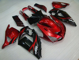 Red and Black Flame - NINJA ZX-14R 06-11 Fairing Kit