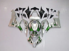 Cargar imagen en el visor de la galería, Silver and Green Factory Style - CBR600RR 07-08 Fairing Kit