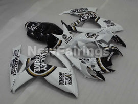 White and Black Lucky Strike - GSX-R750 06-07 Fairing Kit