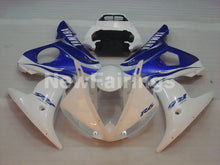Cargar imagen en el visor de la galería, White and Blue Factory Style - YZF-R6 03-04 Fairing Kit Vehicles &amp; Parts &gt; Vehicle Parts &amp; Accessories &gt; Motor Vehicle