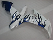 Cargar imagen en el visor de la galería, White and Blue Flame - YZF-R1 04-06 Fairing Kit - Vehicles
