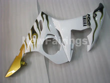 Cargar imagen en el visor de la galería, White and Gold Flame - YZF-R6 03-04 Fairing Kit Vehicles &amp; Parts &gt; Vehicle Parts &amp; Accessories &gt; Motor Vehicle Parts &gt;