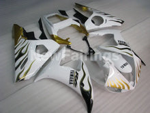 Cargar imagen en el visor de la galería, White and Gold Flame - YZF-R6 03-04 Fairing Kit Vehicles &amp; Parts &gt; Vehicle Parts &amp; Accessories &gt; Motor Vehicle Parts &gt;