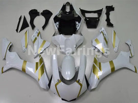 White and Golden Factory Style - YZF-R1 15-19 Fairing Kit Vehicles & Parts > Vehicle Parts & Accessories > Motor