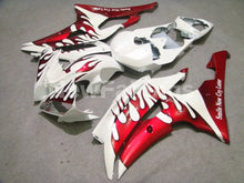Cargar imagen en el visor de la galería, White and Red Flame - YZF-R6 08-16 Fairing Kit Vehicles &amp; Parts &gt; Vehicle Parts &amp; Accessories &gt; Motor Vehicle Parts &gt;