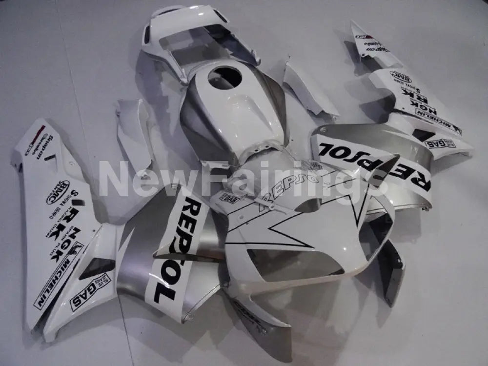 White and Silver Repsol - CBR600RR 03-04 Fairing Kit -