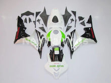 Cargar imagen en el visor de la galería, White and Green Black Factory Style - CBR600RR 07-08 Fairing