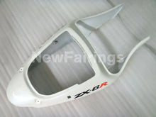 Cargar imagen en el visor de la galería, White and Orange Flame NINJA ZX 6R 00 02 Fairing Kit