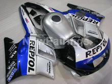 Cargar imagen en el visor de la galería, White and Silver Blue Repsol - CBR600 F2 91-94 Fairing Kit -