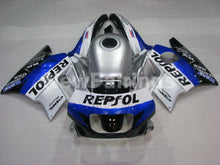 Cargar imagen en el visor de la galería, White and Silver Blue Repsol - CBR600 F2 91-94 Fairing Kit -