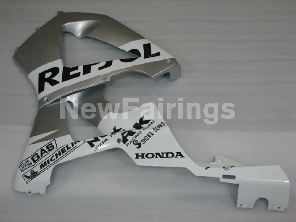 White and Silver Repsol - CBR 929 RR 00-01 Fairing Kit -