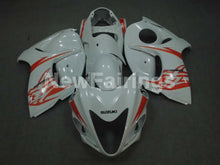 Cargar imagen en el visor de la galería, White with orange decals Factory Style - GSX1300R Hayabusa